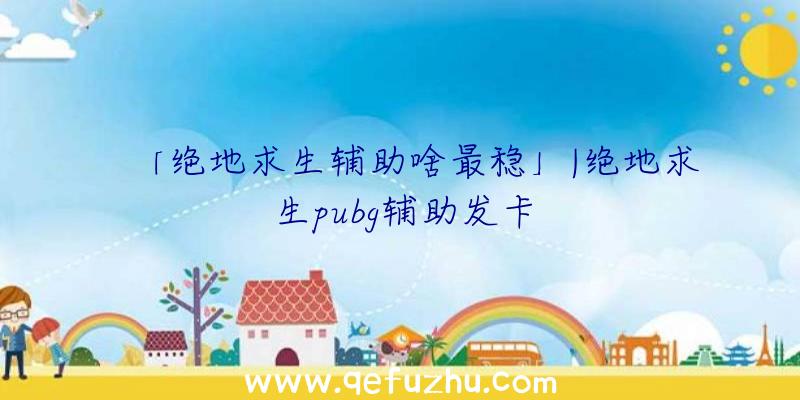 「绝地求生辅助啥最稳」|绝地求生pubg辅助发卡